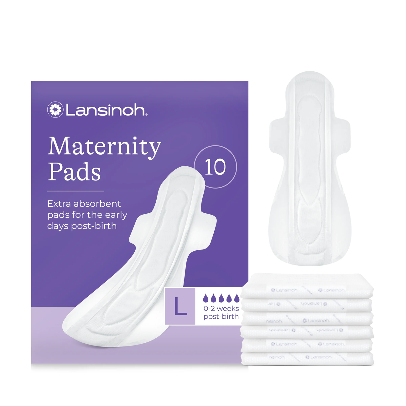 Lansinoh Extra Absorbent Maternity Pads - Pack of 10