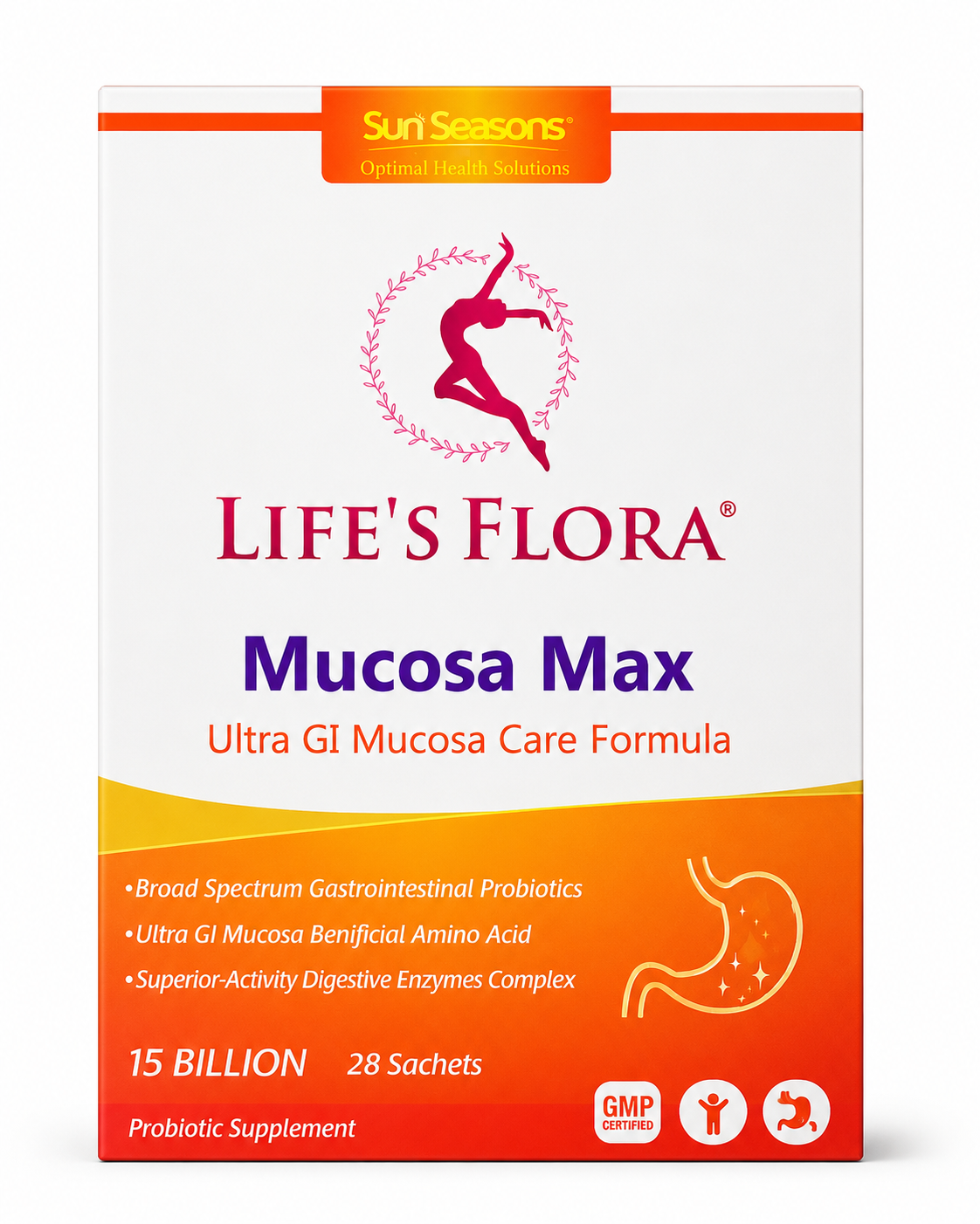Sun Seasons LIFE'S FLORA Mucosa max ultra GI Mucosa formula 28 sachets