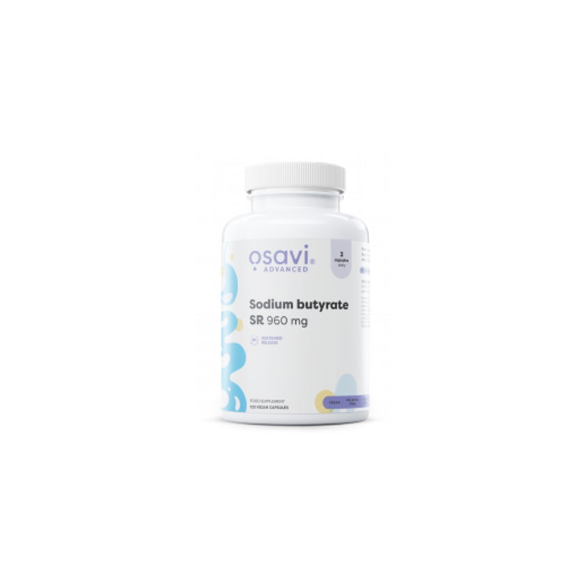 Osavi Sodium Butyrate SR 960mg - 120 Vegan Capsules — product packaging