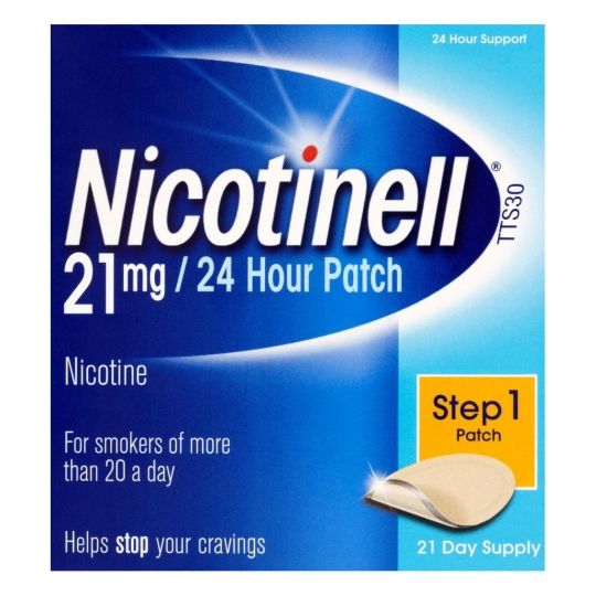 Nicotinell TTS30 21mg Nicotine Patch Step 1 - 21 Patches