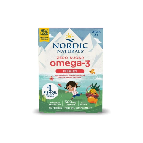 Nordic Omega-3 Fishies 300 毫克 Yummy Tutti Frutti 口味 36 种鱼 Nordic Naturals