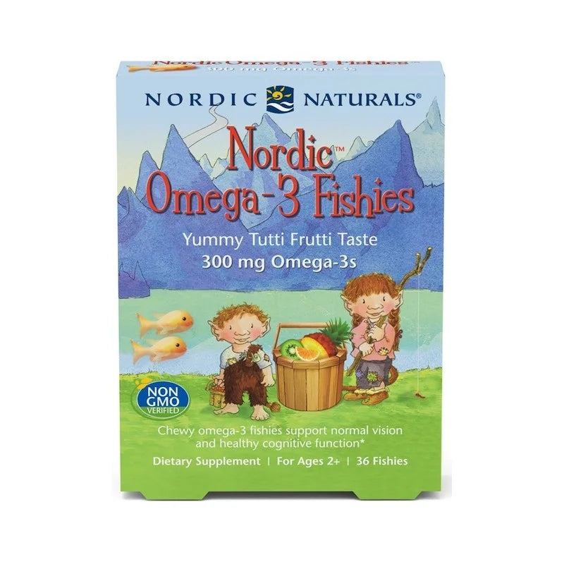 Nordic Omega-3 Fishies 300 毫克 Yummy Tutti Frutti 口味 36 种鱼 Nordic Naturals