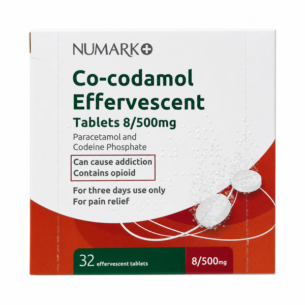 Numark Co-codamol 8/500mg Effervescent Tablets - 32 Pack