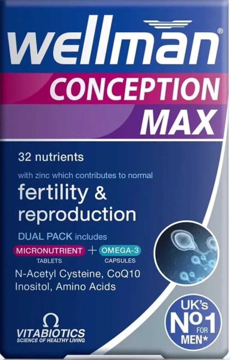 Vitabiotics Wellman Conception Max - 56 Tablets + 28 Capsules