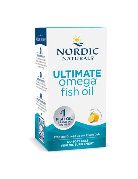 Nordic Naturals 终极欧米伽鱼油软胶囊 - 120粒