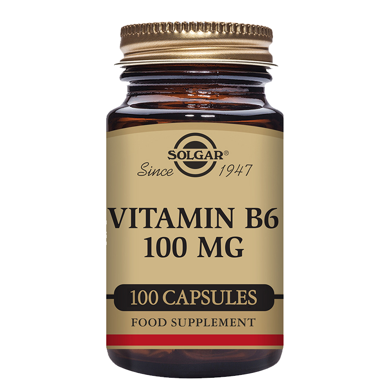 Solgar vitamin B6 100 mg Vitamin B6 100 mg vegetable capsules -PACK of 100