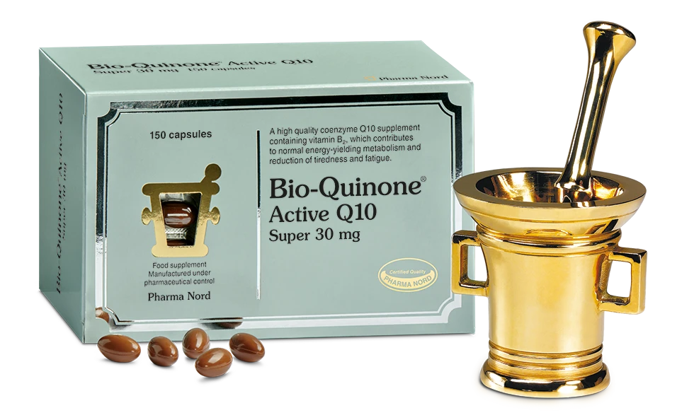 Pharma Nord Bio-Quinone Active Q10 Super 30mg carton marked 150 capsules