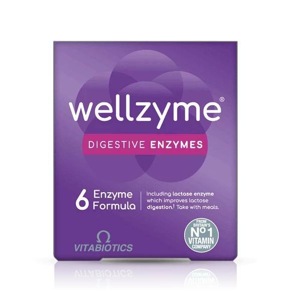 Vitabiotics Wellzyme 6 Enzyme Digestive Formula - 60 Capsules