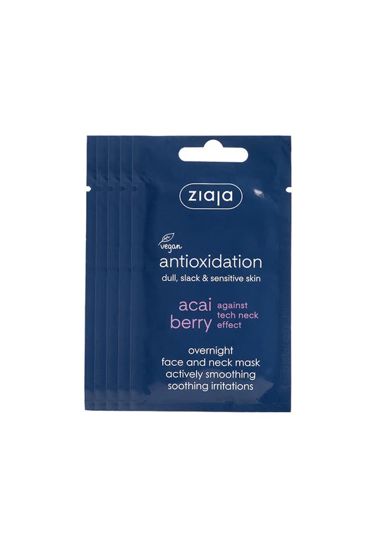 Ziaja Acai Berry Overnight Face And Neck Smoothing Mask 7Ml (20pcS)