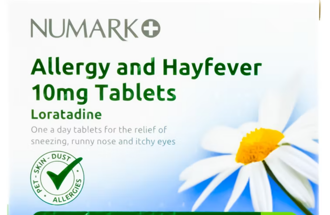Numark Allergy and Hayfever Loratadine 10mg Tablets - 14 / 30 Tablets — product packaging