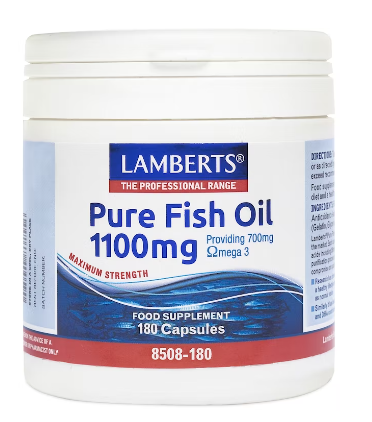 Lamberts High Concentration Deep Sea Fish Oil 1100mg - 180 Capsules — product packaging