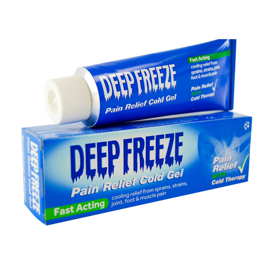 Deep Freeze (sore gel back, neck, legs and feet sore pain quickly, intravenous ointment to relieve painful legs for external medical cold compresses, soothing and relieving pain, fast -acting cold therapy) condensation gel 35g