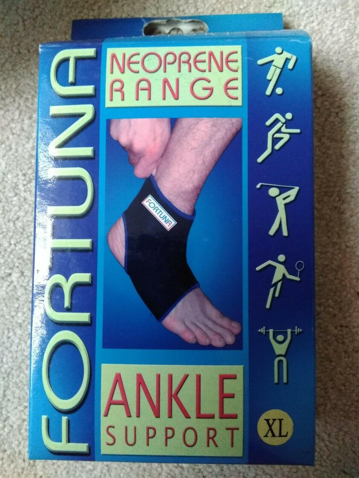 Fortuna neoprene orthopaedic Akrene supports range ANKLE Support