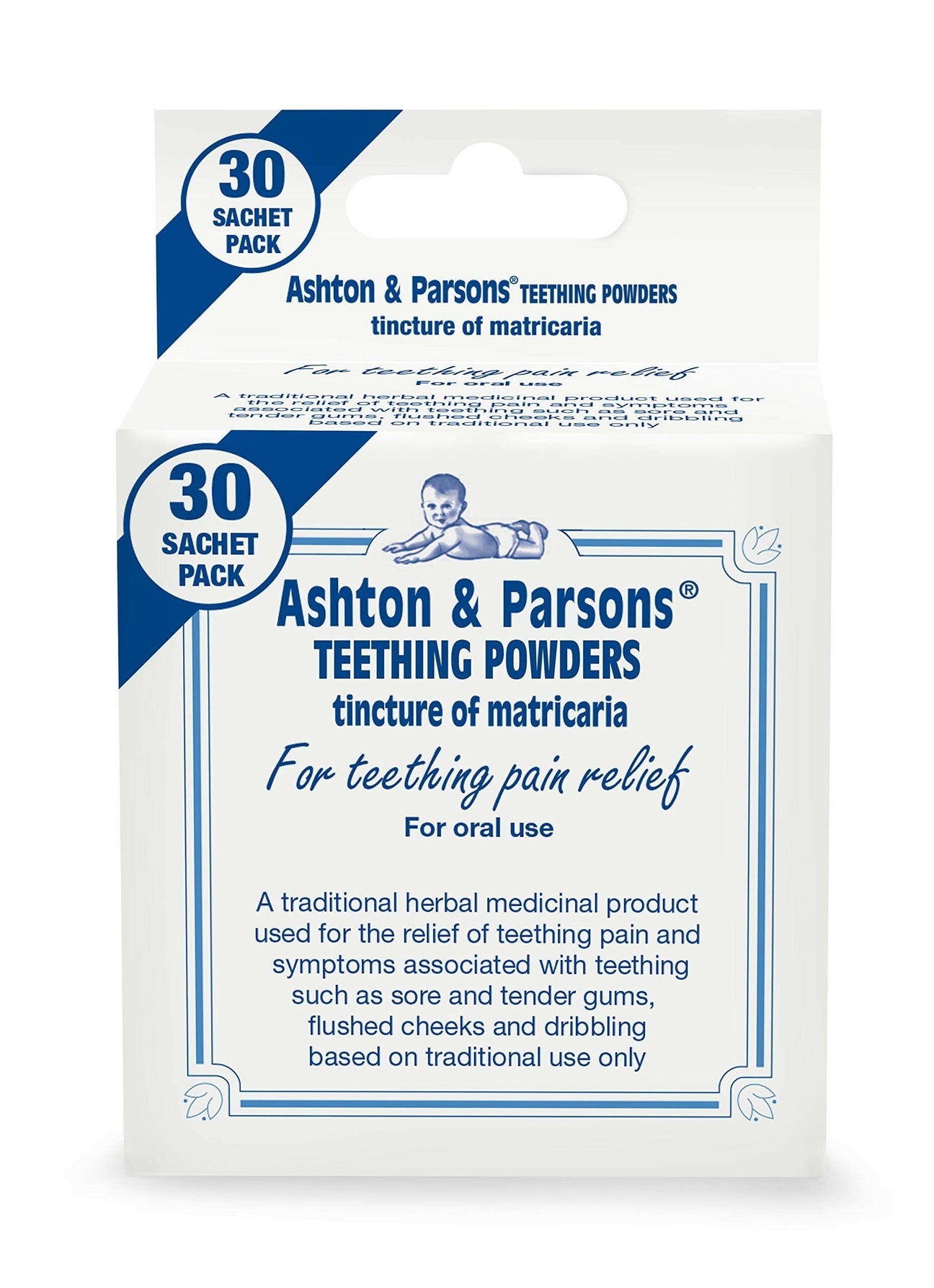 Ashton & Parsons baby long teeth toothpication, teethedphamium, teethedpowders, x20